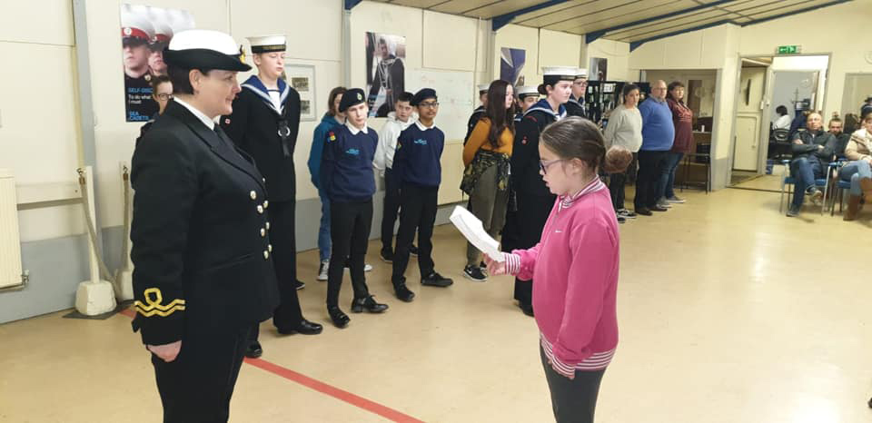 An image from inside Bedford Sea Cadets