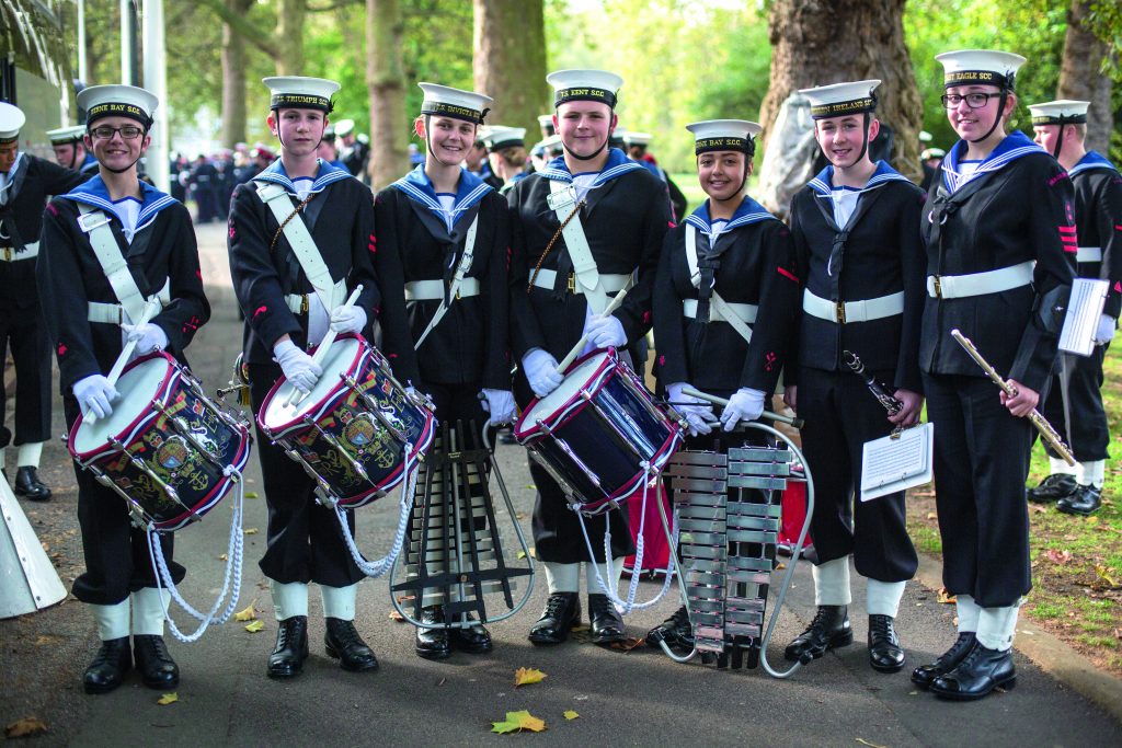 Cadets enjoying Trafalgar Day