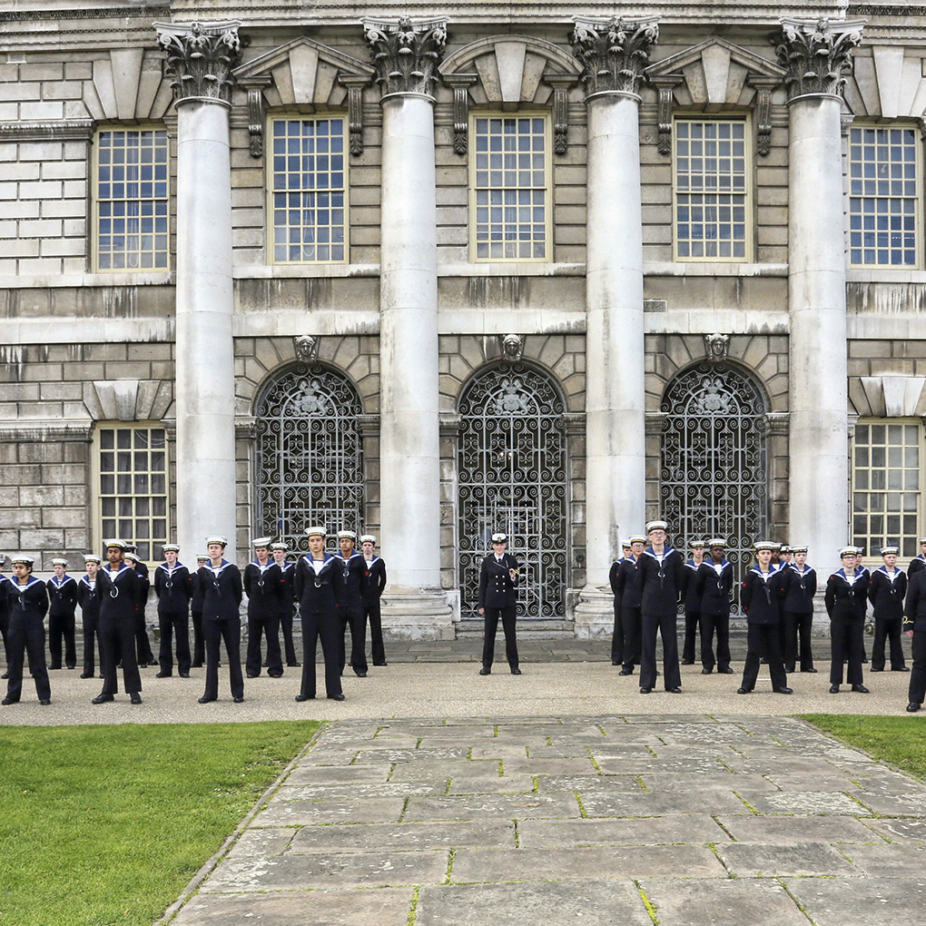 Cadets from many units at Old Royal Naval College in Greenwich