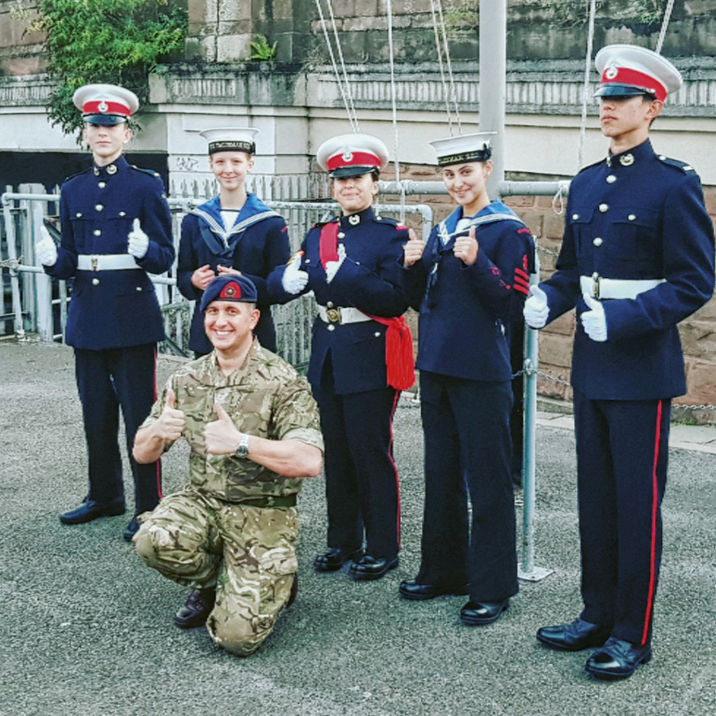 A volunteer has made a special effort to support cadets’ mental health
