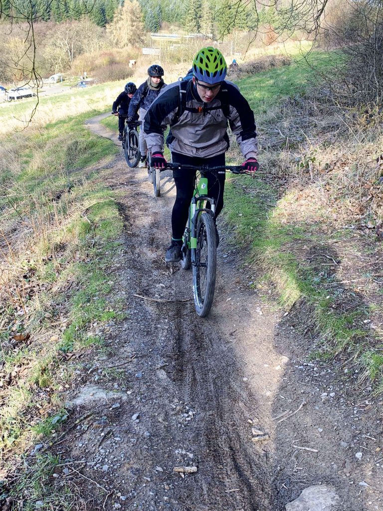 Cadets on a mountain bike expedition