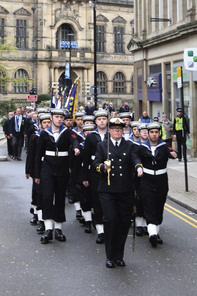 Cadets march through Sheffield