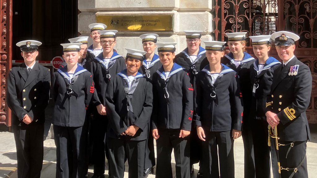 Cadets at the Belgian cenotaph