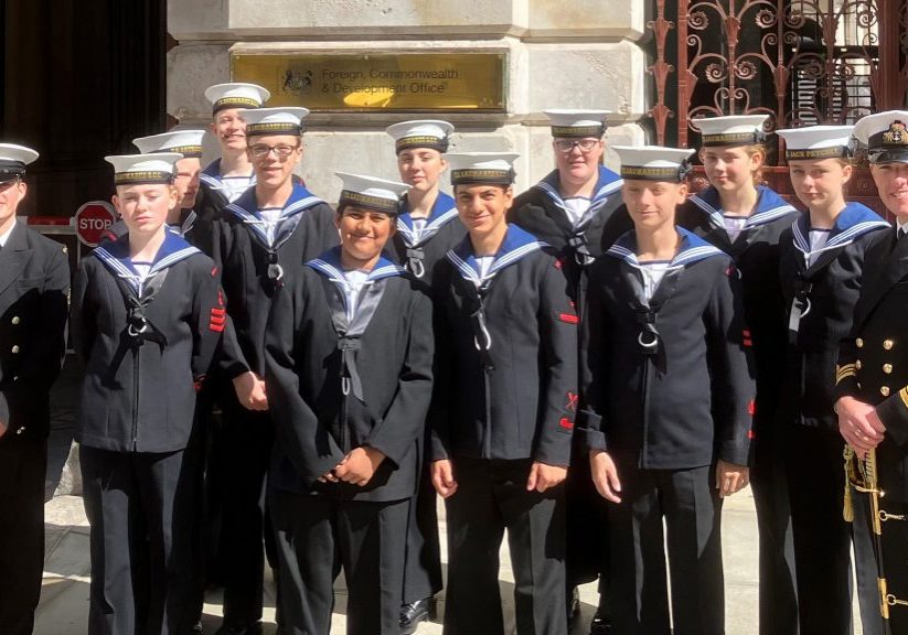 Cadets at the Belgian cenotaph