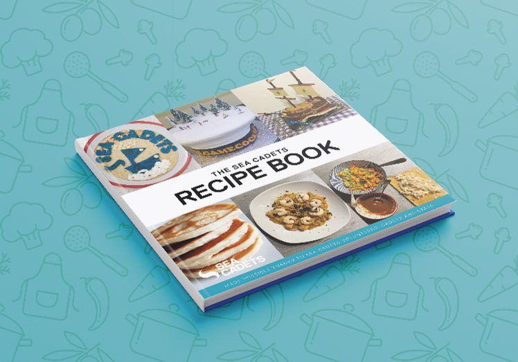 A photo of the Sea Cadets recipe book cover