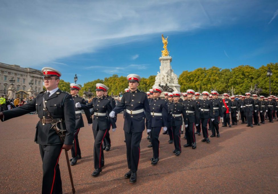 Cadets march through London